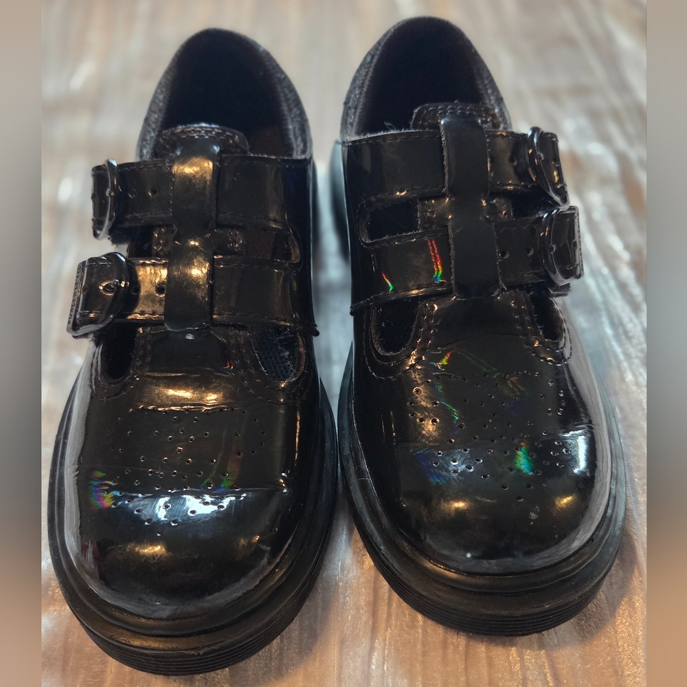 Dr. Martens Shiny Black Kids Dress Shoes